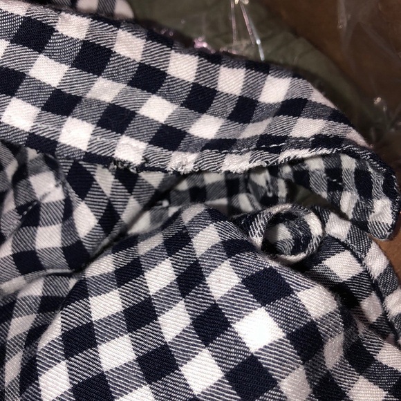 Como vintage large gingham floral flannel top - Picture 10 of 14